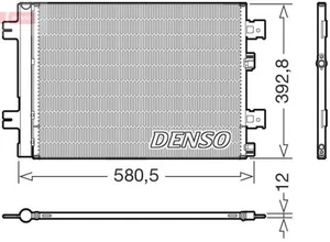 DENSO AC Condenser For DACIA Logan LADA Largus RENAULT Duster 04-15 8200741257 - Picture 1 of 1