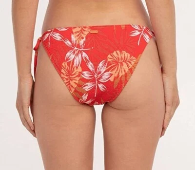 NUEVO Parte inferior de bikini Roxy estándar para mujer SEASIDE TROPICS CORBATA LATERAL ROJA XXL Foto 1 de 2
