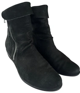 Bequeme Damenstiefel Mephisto Größe 8 Air Jet Wildleder schwarz Leder - Bild 1 von 15
