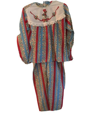 Pijama Holly Hobbie años 70 vintage niñas talla 10 2 piezas franela colorido en muy buen estado Foto 1 de 4