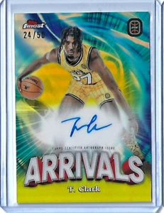 2022/23 Topps Finest OTE TJ Clark Arrivals Gold Auto #'d 24/50 - Picture 1 of 2