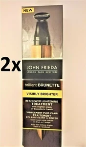 2x John Frieda Brilliant Brunette Visibly Brighter In-Shower Treatment, 34ml - Picture 1 of 1