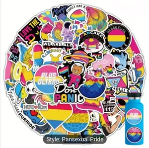 20 PCS Pansexual Pride Flag Stickers BRAND NEW - Picture 1 of 6