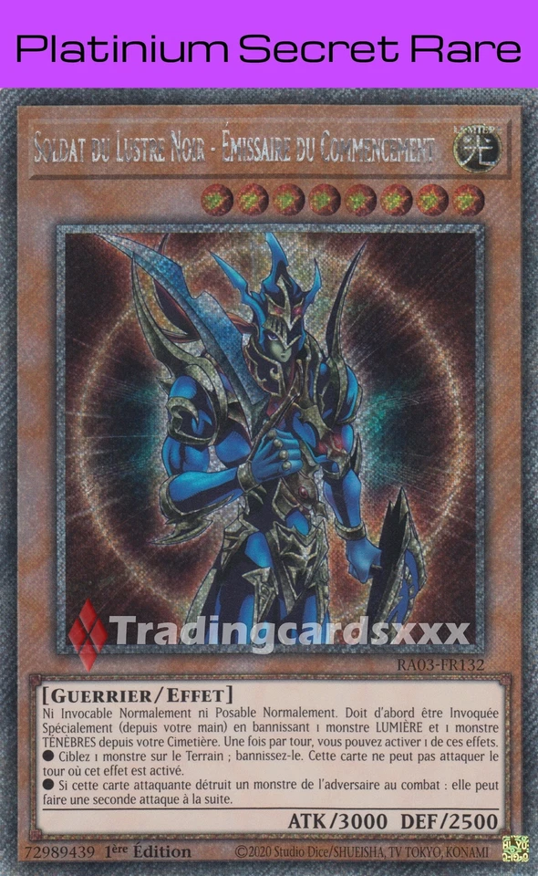 Yu-Gi-Oh! Soldat du Lustre Noir - Émissaire du Commencement : PN RA03-FR132 - Photo 1/1