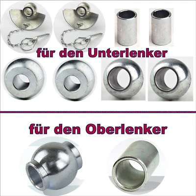 Set Unterlenker Kat.1+2 Unterlenkerkugel Fangschale Fendt, IHC, Unimog usw. Neu - Bild 1 von 4