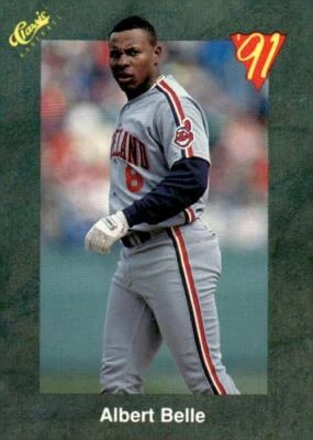 1991 Classic III #T37 Albert Belle Cleveland Indians - Image 1 of 2