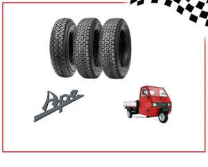 SET PNEUMATICI GOMME 4.00-12 ANT. + 2 125 - R12 81J 8PR POST PER PIAGGIO APE TM - Bild 1 von 1