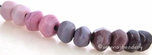 PINK to PURPLE Freeform NUGGETS * Lampwork Glass Beads TANERES sra - tiny rocks - Picture 1 of 10
