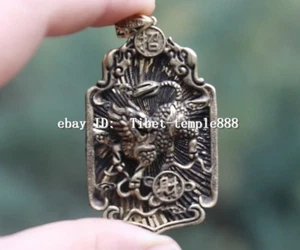 Collane e Ciondolo Amuleto Animale Piuro Bronzo Cinese 6 CM Leone Kylin - Foto 1 di 8