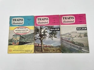 Vintage Trains Illustrated Magazine 1961 lot of 5 Sulzer Locomotive England - Picture 1 of 7