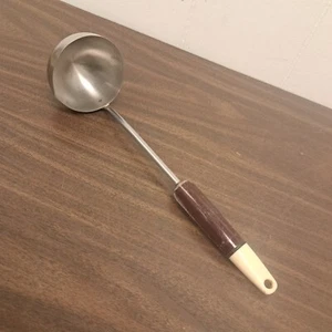 VTG A&J, Ladle Plastic Handle  “Stainless Steel Throughout" MCM KITCHEN UTENSIL  - Picture 1 of 8