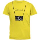 Tourist Hanging Camera Yellow Youth T-Shirt