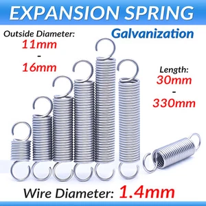 Open Tension spring Expansion Springs Extension Tension Spring Wire Dia 1.4mm - Picture 1 of 8