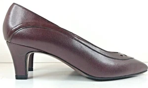 Life Stride Soft System New Burgundy Women’s Pump Mid Heel Flex Sz 7 AA BNWOB - Picture 1 of 12