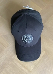 Gorra de béisbol ajustable O/S negra Paris Germain para hombre nueva con etiquetas - Imagen 1 de 5