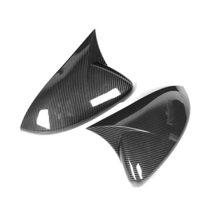 2x Rear Mirror Cover For VW Golf GTI MK7 MK7.5 GTI GTD 2014-2019 Carbon Fiber - Picture 1 of 12