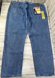 NEU Wrangler Jeans Herren 46X30 Blau Denim Baumwolle Relaxed Fit Straight Leg U26 - Bild 1 von 9