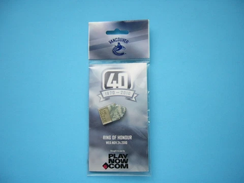 2010 2010/11 KIRK MCLEAN RING OF HONOUR NHL HOCKEY PIN BUTTON VANCOUVER CANUCKS Cover