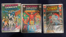 JUSTICE LEAGUE OF AMERICA COMIC 54, 57 & 101 June-Sept 1968-1972 Average 5.0 +