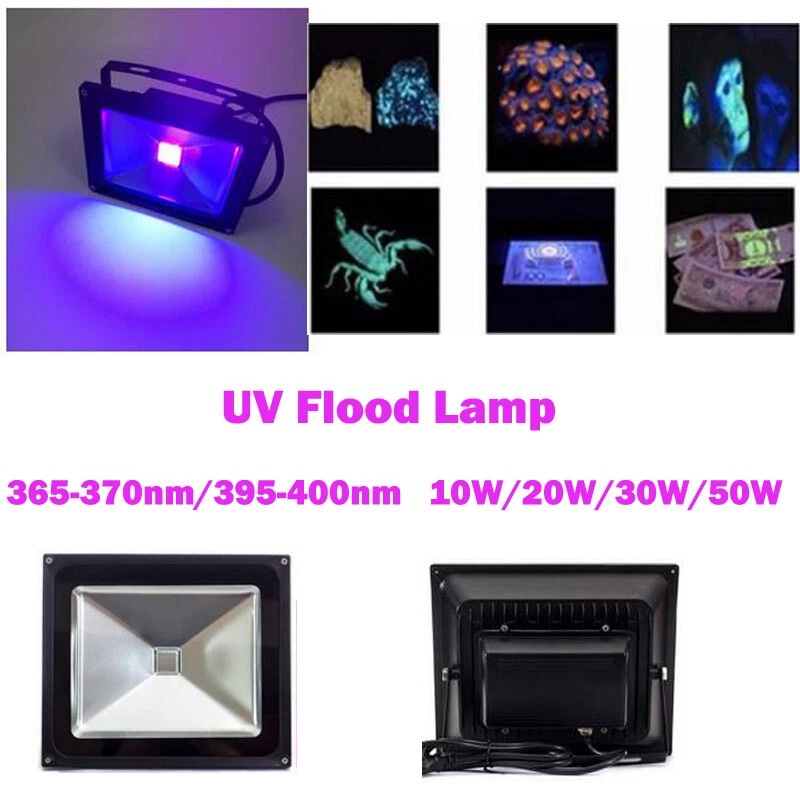 10W 20W 30W 50W UV Glue Curing 395nm 365nm High Power Led Floodlight lamp Light - Image 1 of 4