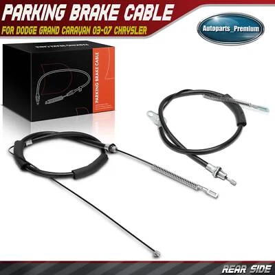 2x Rear Left & Right Parking Brake Cable for Dodge Grand Caravan 03-07 Chrysler - Image 1 of 4