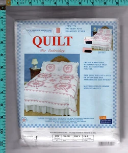 Diamond Stars" Jack Dempsey Needle Art Quilt for Embroidery Item 770 Pattern 340 - Picture 1 of 5