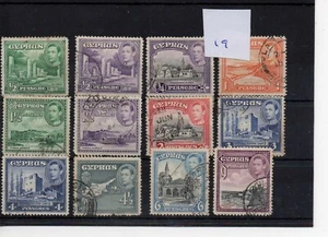 Cyprus (19) - 1938 - Definitive selection - used - SG Cat £10 - Picture 1 of 1