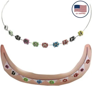 Accesorio de ortodoncia para Labubu - Frenos metálicos hechos a mano para figuras de caja ciega - Imagen 1 de 7