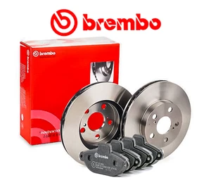BREMBO Front Brake Discs and Pads Kit for Fiat 500 1.2 Petrol / LPG - Picture 1 of 7