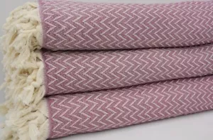 Pure Cotton Violet King Turkish Blanket - Picture 1 of 7