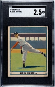 1941 Play Ball # 6 Carl Hubbell SGC 2.5 - Picture 1 of 2