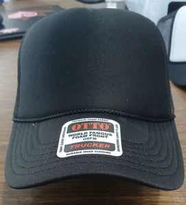 Personalized Custom Text Snapback Trucker Hat. Pick Your Font - Picture 1 of 14