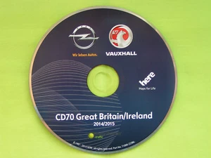 NAVIGATION OPEL CD 70 NAVI GROßBRITANNIEN IRLAND 2015 ZAFIRA ASTRA CORSA SIGNUM - Bild 1 von 1