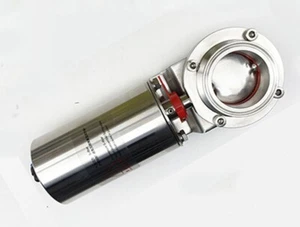 2" Triclamp Sanitary Butterfly Valve SUS 304 Pneumatic Actuator Tri Clamp Valve - Picture 1 of 9