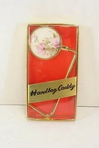 Purse Holder Handbag Caddy Porcelain Floral - Picture 1 of 3