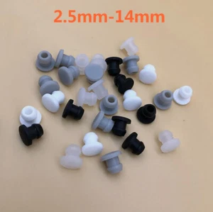 5Stk 2.5mm-14mm Abdeckstopfen Blindstopfen für Bohrungen Kunststoff Abdeckkappen - Picture 1 of 5