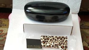 Joan Rivers Black Large Hard Shell Sun Eye Glass Clam Shell Style Case 6.5 x 3 - Picture 1 of 6