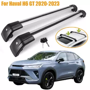 Cross Bar Fits For Haval H6 GT 2020-2025 Roof Rail Racks Carrier Crossbar 2PCS - Picture 1 of 12