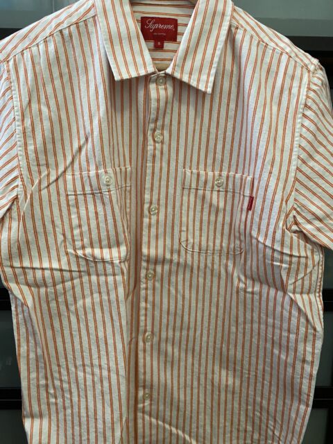 Supreme Striped Button-Up Casual Button-Down Shirts for Men for