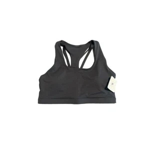 Fabletics Racerback Bra Women's 1X Gray Medium Impact Sports Activewear Gym NEW - Picture 1 of 8