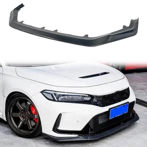 Real Carbon Fiber Front Bumper Lip Splitter for Honda Civic Type R FL5 22-24 - Picture 1 of 5