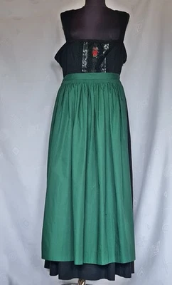 VESTIDO VINTAGE AUTÉNTICO DISTLER TRACHTEN OKTOBERFEST NEGRO MUJER US16 EU44 Foto 1 de 4