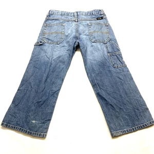 Vintage Wrangler Hero Original Carpenter Jeans Boys 8 Husky Blue Cotton Mid Rise - Picture 1 of 18