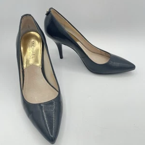 Michael Kors Dorothy Comfort Flex PW15C Leather Womens Blue Pumps Heels 6M! - Picture 1 of 9