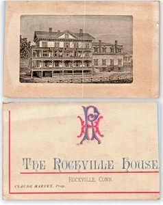 Rockville House Hotel Business Card Claude Harvey Proprietor - Connecticut - Picture 1 of 3