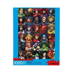 NEW SEALED Aquarius Marvel Puzzle 1000pc 20x28" Superheroes Glare-Free Fit - Picture 1 of 7
