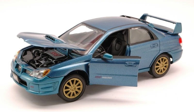 Motormax MTM73330MB SUBARU IMPREZA WRX STI 2003 METALLIC BLUE 1:24 Modellino - Immagine 1 di 1