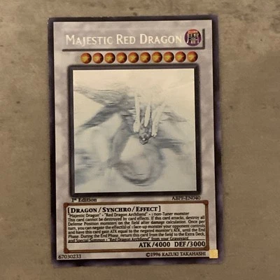 Majestic Red Dragon (Ghost Rare) ABPF-EN040 -1st Edition Lp - Image 1 of 4