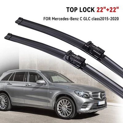 2x Front Windshield Wiper Blades For Chevrolet Silverado 1500 2500HD 2014-17 OEM - Image 1 of 4