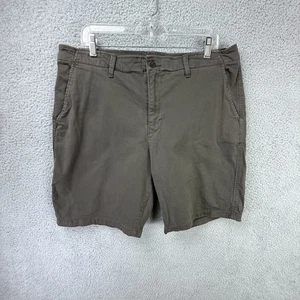 Lucky Brand pantaloncino uomo 38 grigio piatto davanti casual chino tasche estive - Foto 1 di 11